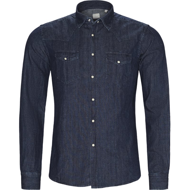 Xacus skjorte Dark Denim Billede af Xacus skjorte Dark Denim